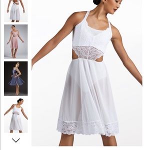 Weissman White Lacy Dress Costume